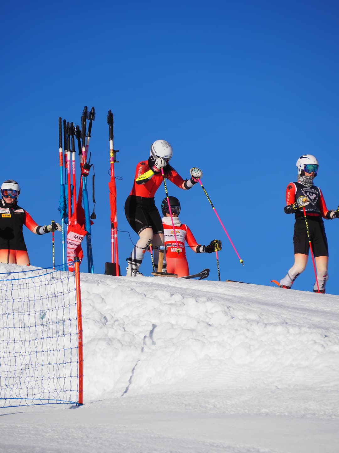 Alina Willi am Start ins Rennen